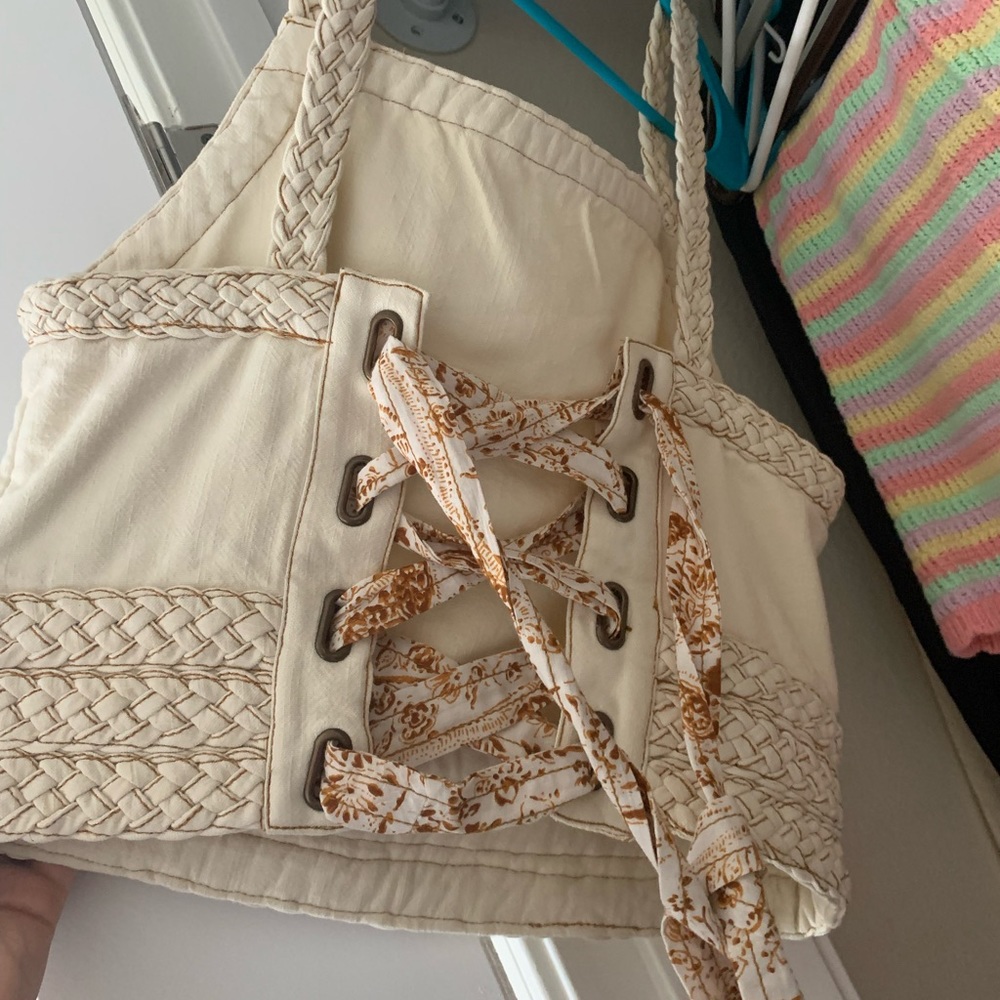 Anthropology cropped tank